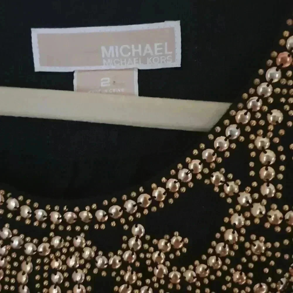 COPY -linen Michael Kors black dress - Picture 3 of 6